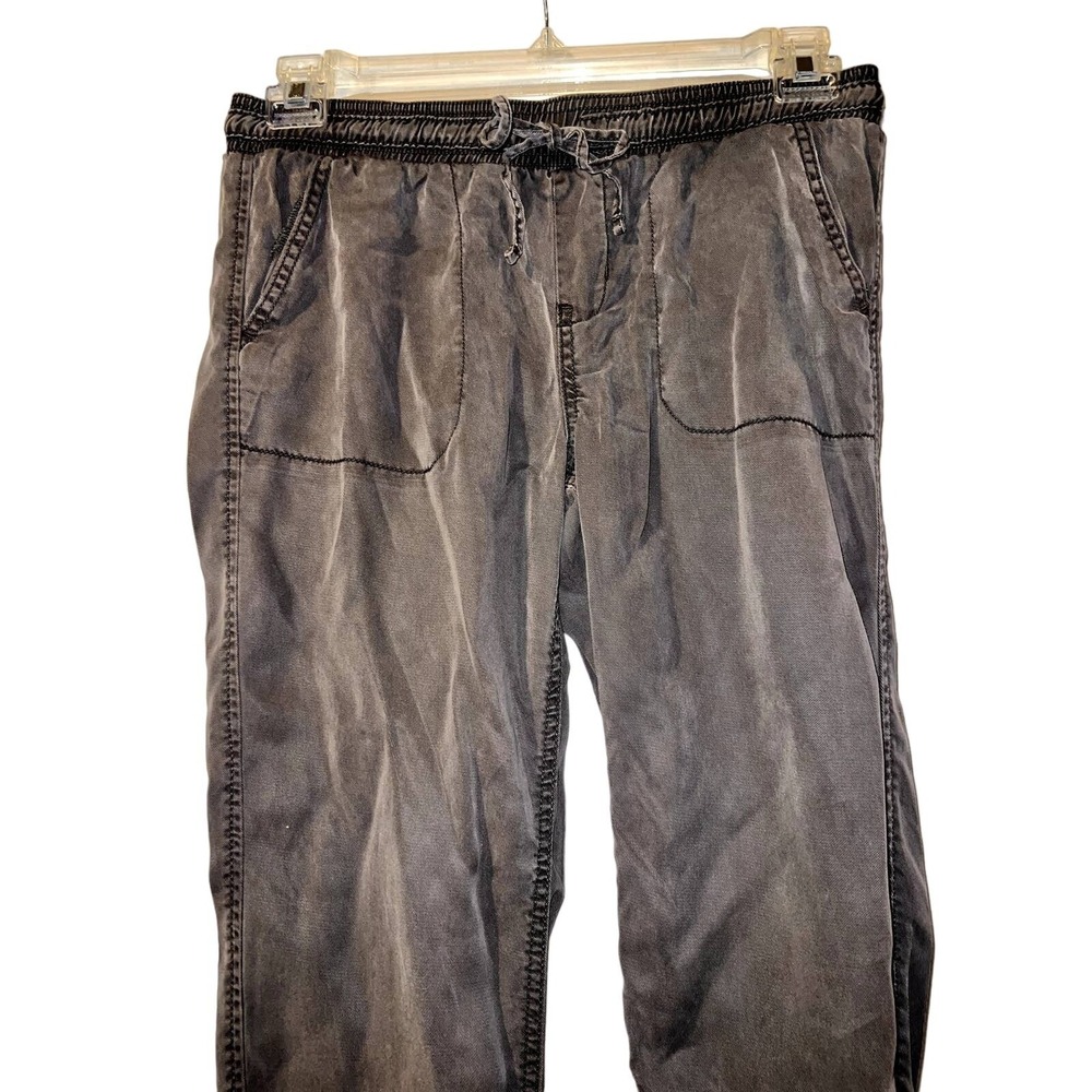 Calvin Klein Jeans Womens XS Joggers Washed Black Elastic Waist Drawstring Pants - Picture 2 of 7